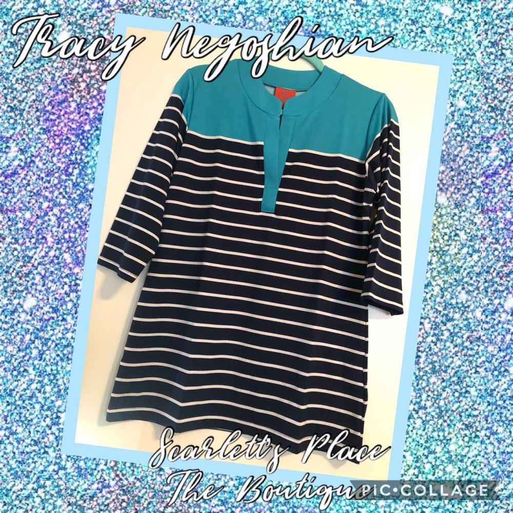 SOLD Tracy Negoshian Striped Top